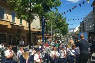 Friluftskonserter i gågata og på Gjøvik Gård.